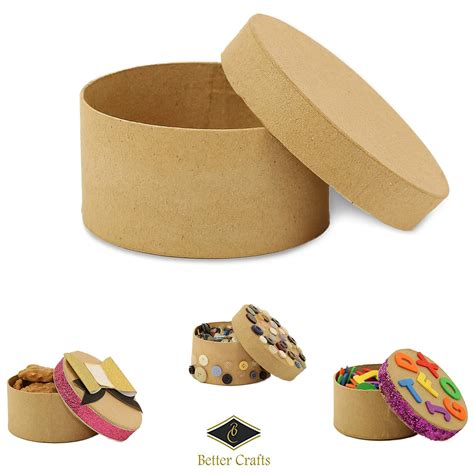 Round Craft Boxes With Lids 